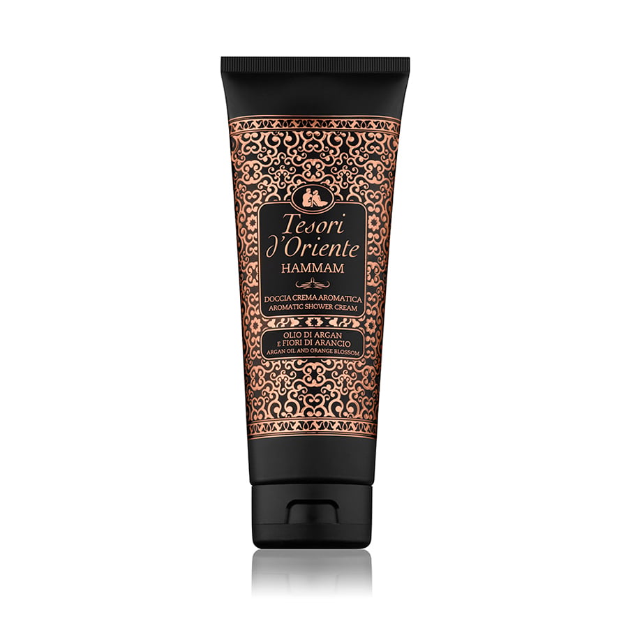 Парфумований крем-гель для душу Tesori d'Oriente Aromatic Shower Cream Hammam, олія аргани та апельсиновий цвіт, 250 мл